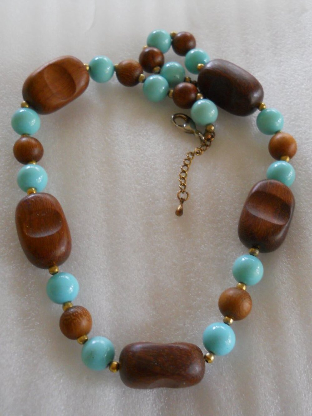 Chunky Wood Necklace  730